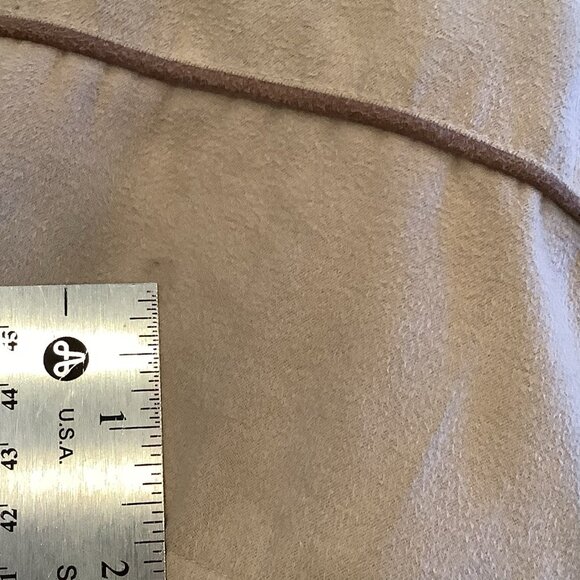 Vintage SM2 Tan Coat With Embroidery Sleeves And Bottom Lined Sz Large Y2K 90s - Picture 11 of 15